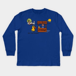 Duck song - got any grapes? Kids Long Sleeve T-Shirt